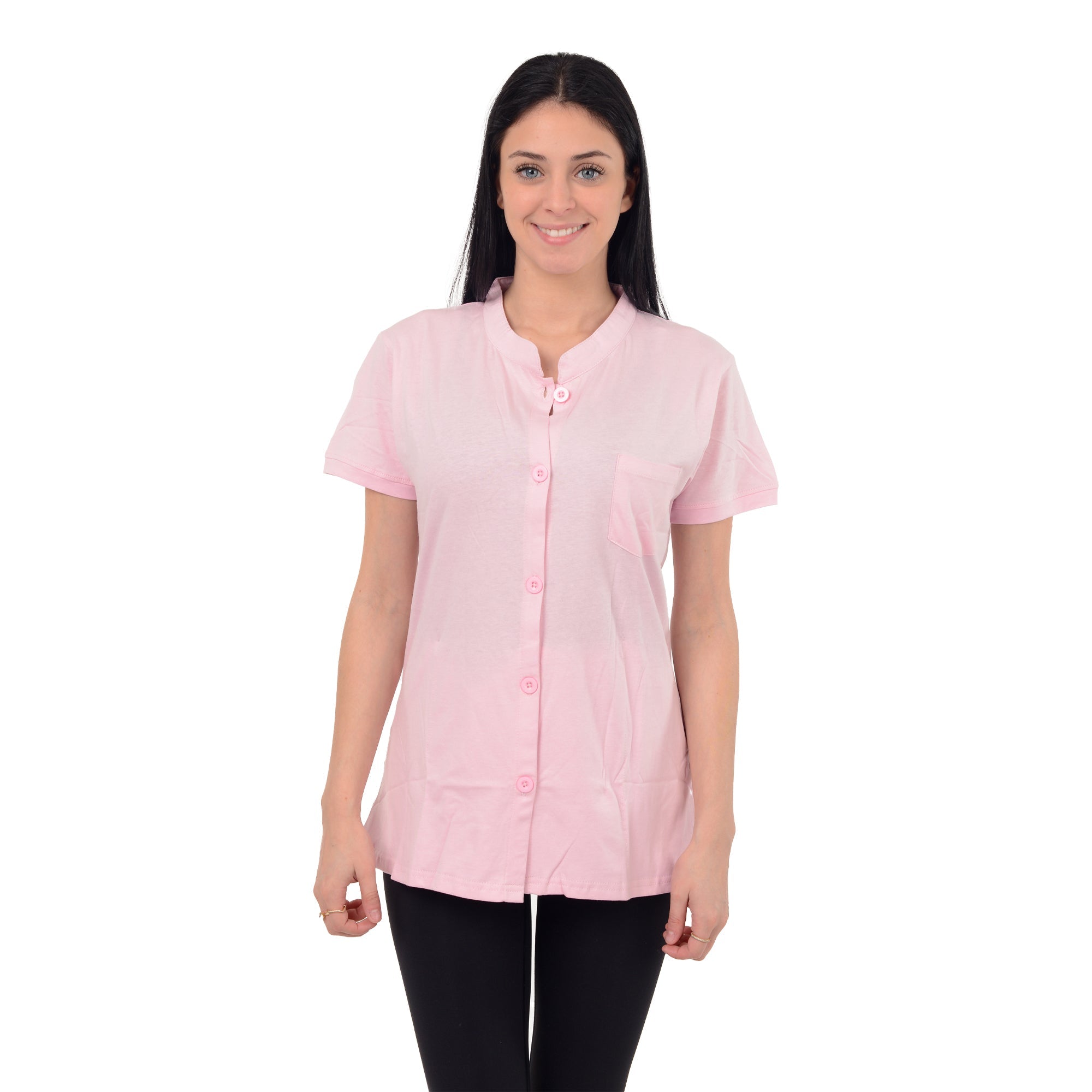 Post Mastectomy Band collar shirt with Drain pockets Camisole for Drain Management Systems